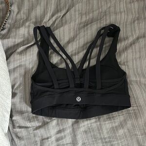 Black Lululemon sports bra, size 4, great condition, style no longer sold